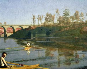 Max Schmitt in a Single Scull, 1871 (detail-1)