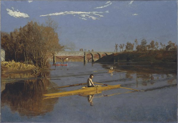 Max Schmitt in a Single Scull, 1871 (detail-2)